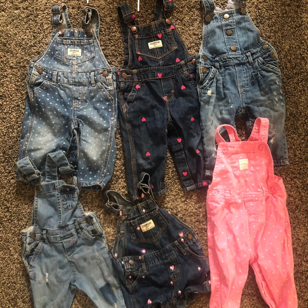 Baby girl overall bundle
